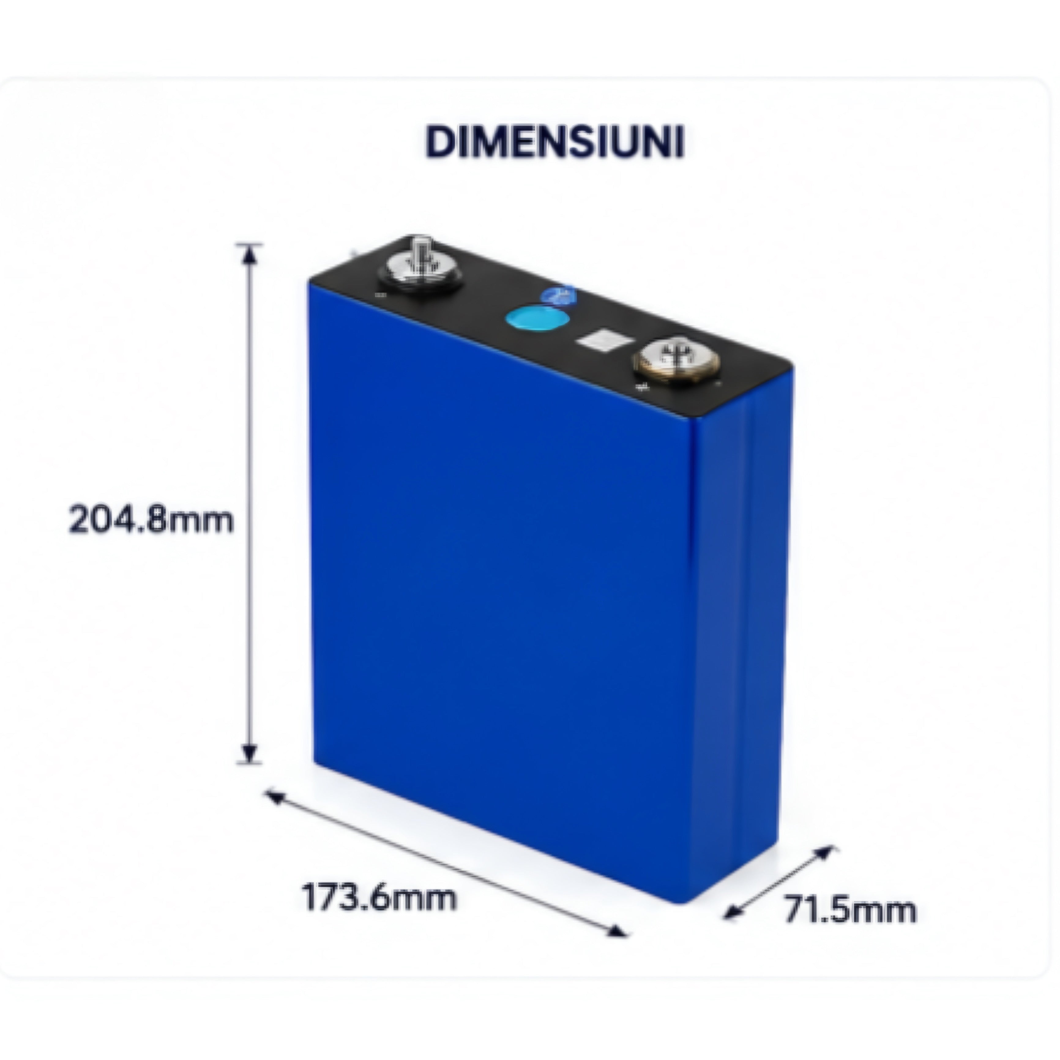 Baterie LiFePO4 17.6 kWh 51.2V 340Ah cu celule EVE Grade A, BMS Inteligent, Low Voltage, compatibila cu sisteme fotovoltaice si invertoare