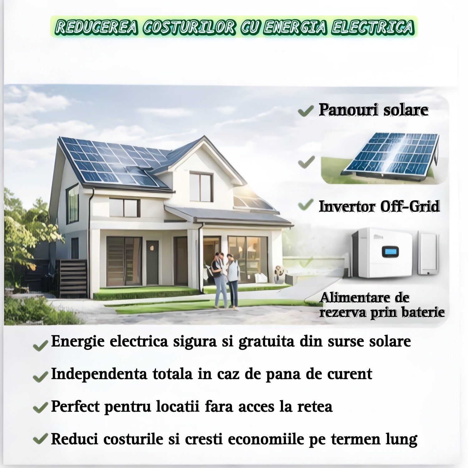 Invertor solar GROWATT SPF 6000 ES Plus 6kW Off Grid, 2 MPPT, WiFi, monofazat, dongle Growatt Shine WiFi-X pentru monitorizare